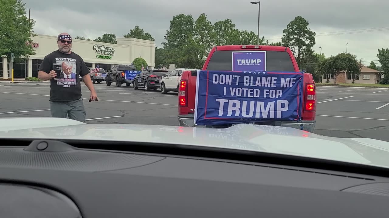 DROVE TRUMP TRAIN THRU A DEMOCRAT TOWN