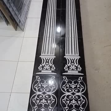 Ceramic drawings. And marble