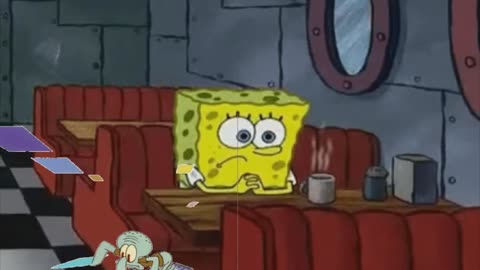 Squidward Is Playing With Tiles While SpongeBob Deeply Thinks About The Superbowl 🏈