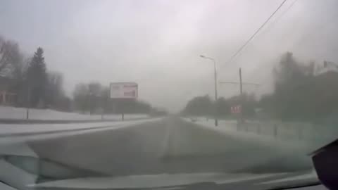 Kharkov Driver dodges multiple artillery strikes. Ukraine