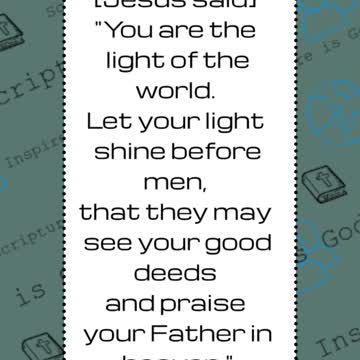 Matthew 5:14-16 Verse of the Day