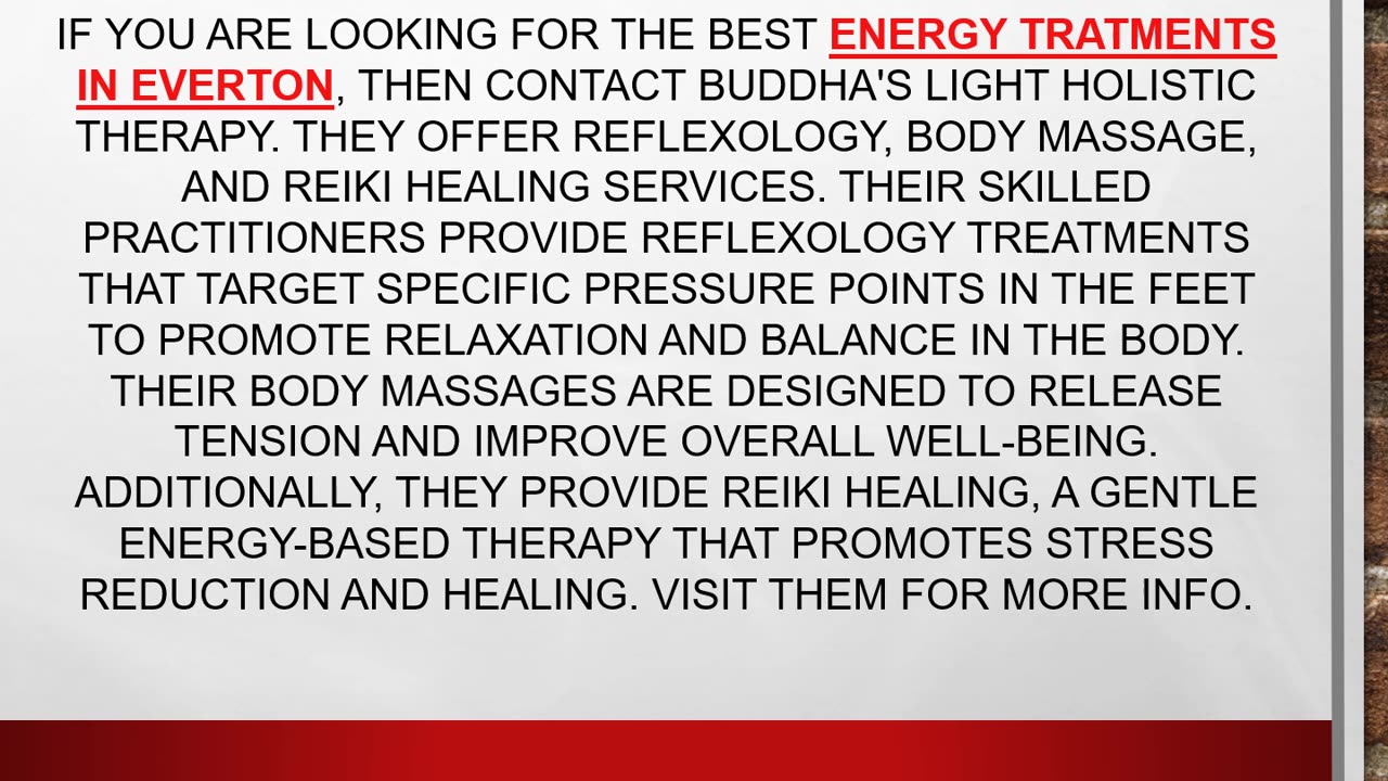 Best Energy Treatments in Everton