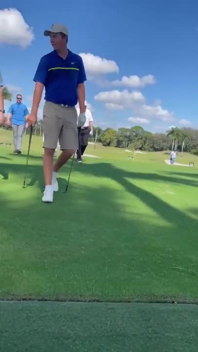 Trump on the golf course drops hint...