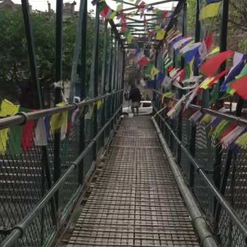 Traveling to the unknown place on the belly bridge