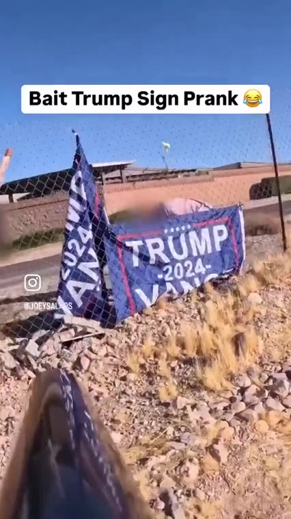 TRUMP SIGN ☈ BAIT PRANK