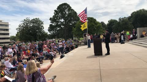 Neil Kumar at the Rally for Medical Freedom