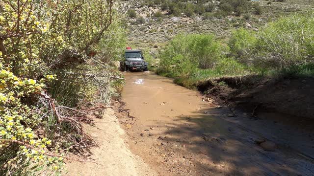 Coyote Flats with a Hiker Extreme Off Road trailer.