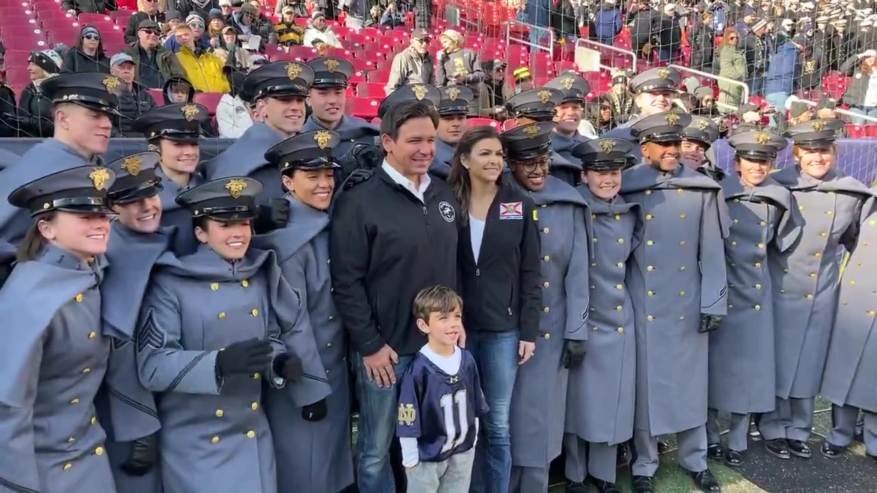 Florida Gov. Ron Desantis in attendence for Army Navy game.