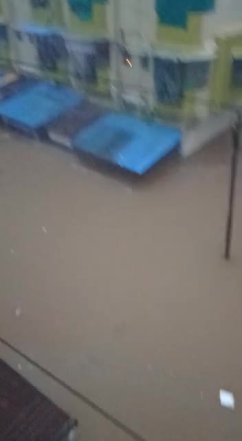 Immense Rainfall results 20ft water in residential area in India
