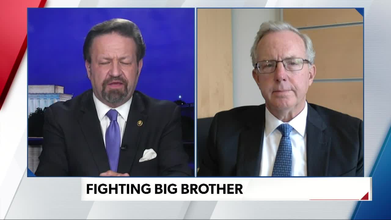 Fighting Big Brother. Chris Farrell with Sebastian Gorka on Newsmax