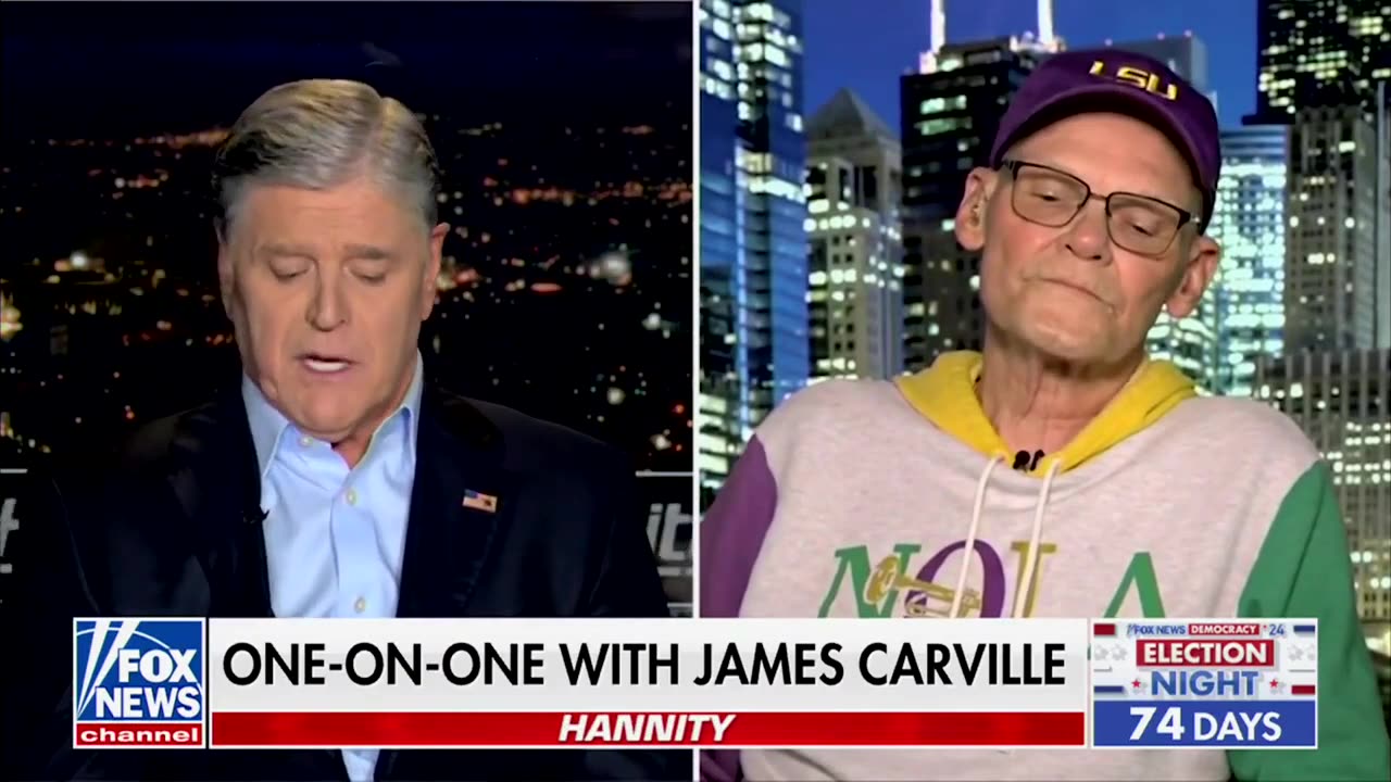 Sean Hannity Clashes With James Carville For Defending Biden Admin's Border Policy