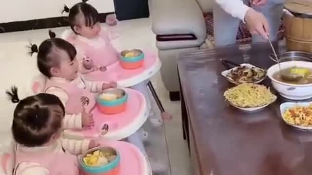 When you have THREE cute naughty kids #60 - Funny Baby Awesome Video 😆😆