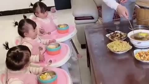 When you have THREE cute naughty kids #60 - Funny Baby Awesome Video 😆😆