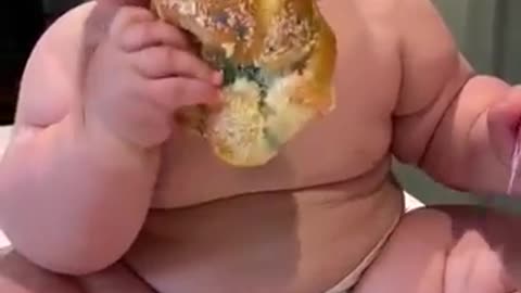 Cute chubby baby - funny video