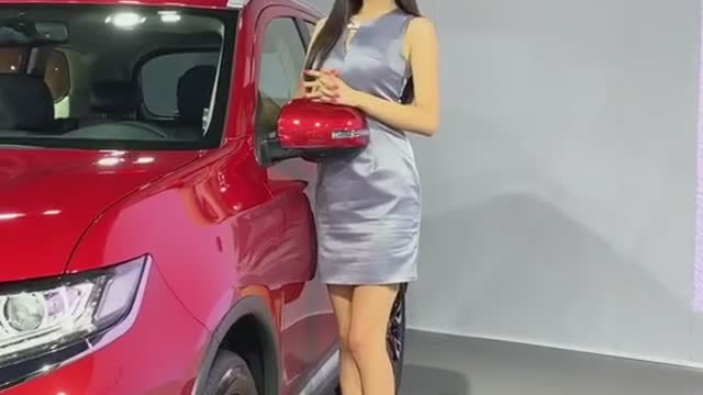 Beautiful models at the auto show.#18