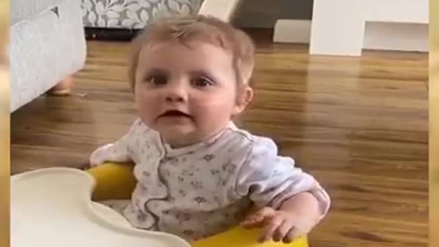 Cute baby babbling 😍