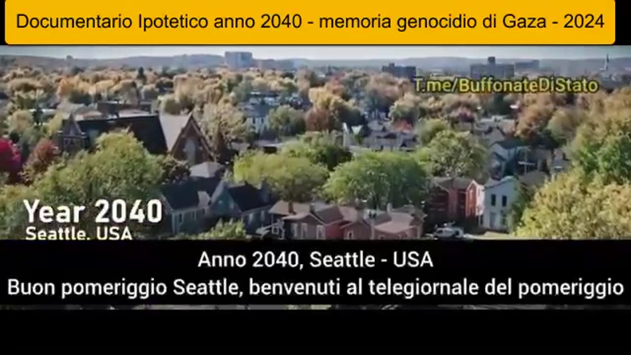 ❌ Documentario Ipotetico anno 2040 - memoria genocidio di Gaza - 2024....