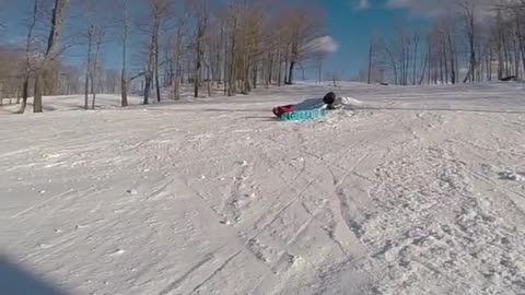 Double snowboard pipe clip fail