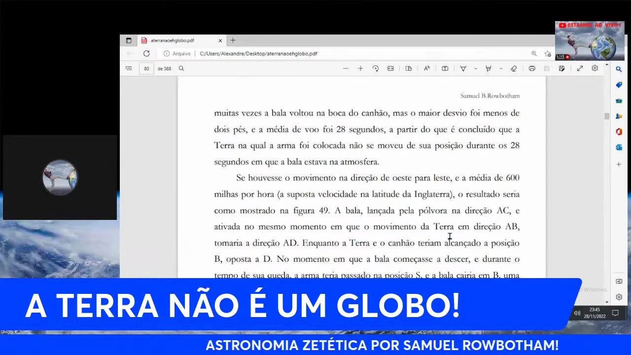Canal Evidências - 85qg8EH9BGA - A TERRA NÃO É UM GLOBO! ASTRONOMIA ZETÉTICA POR SAMUEL ROWBOTHAM!
