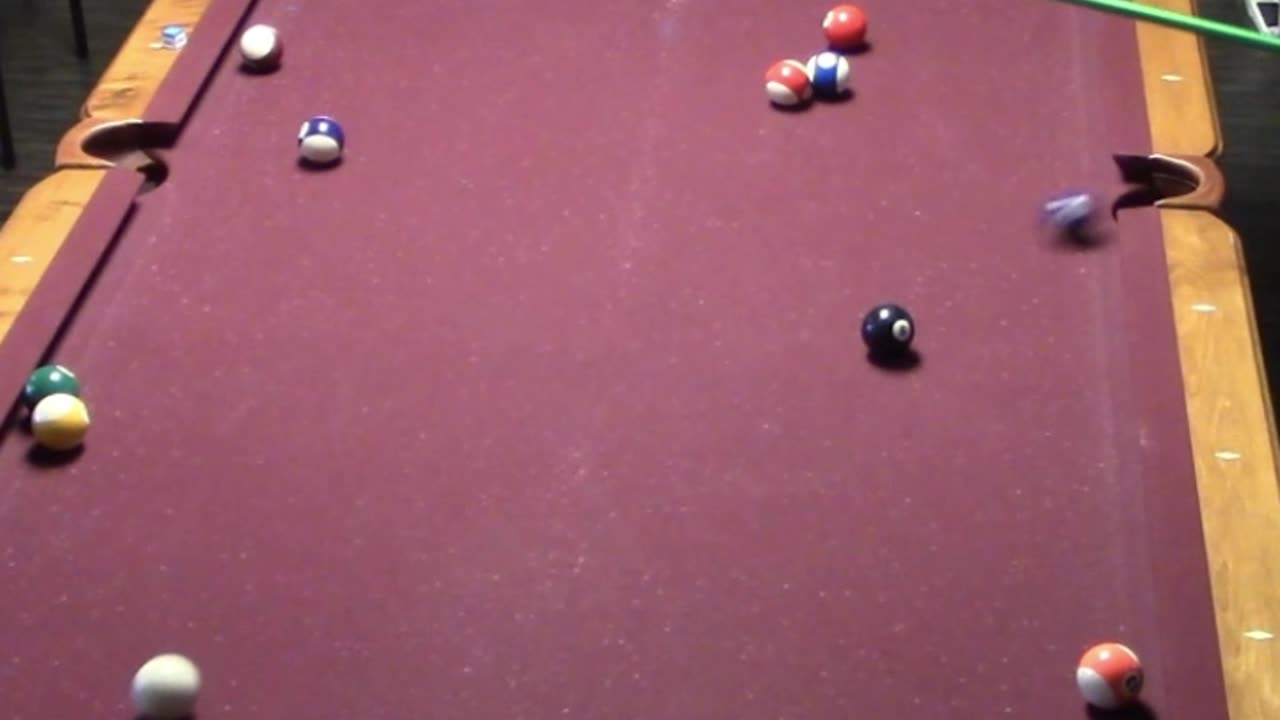 1 BANK TO THE SIDE POCKET!