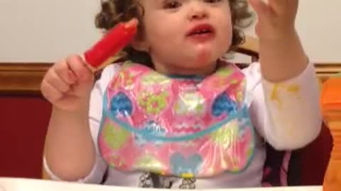 Baby With Sweet Tooth Gets Adorable First Case Of Brain Freeze