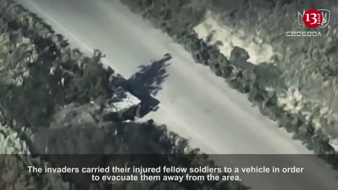 A moment and many soldiers are wounded in a Russian observation post.