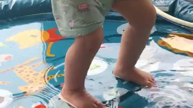 Playing in the water is so much fun