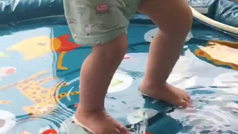 Playing in the water is so much fun