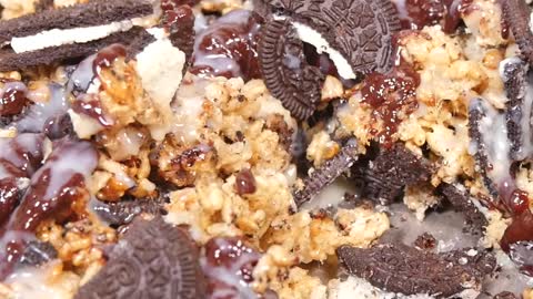 Oreo Rice Krispies Sqaures