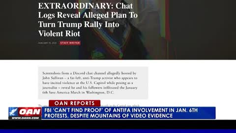 FBI ‘Can’t Find Proof’ Of Antifa Involvement In Jan. 6 Protests