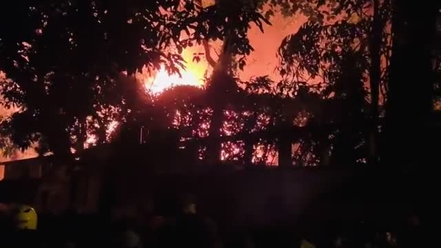 Sri Lankan Presidents Abode Burns