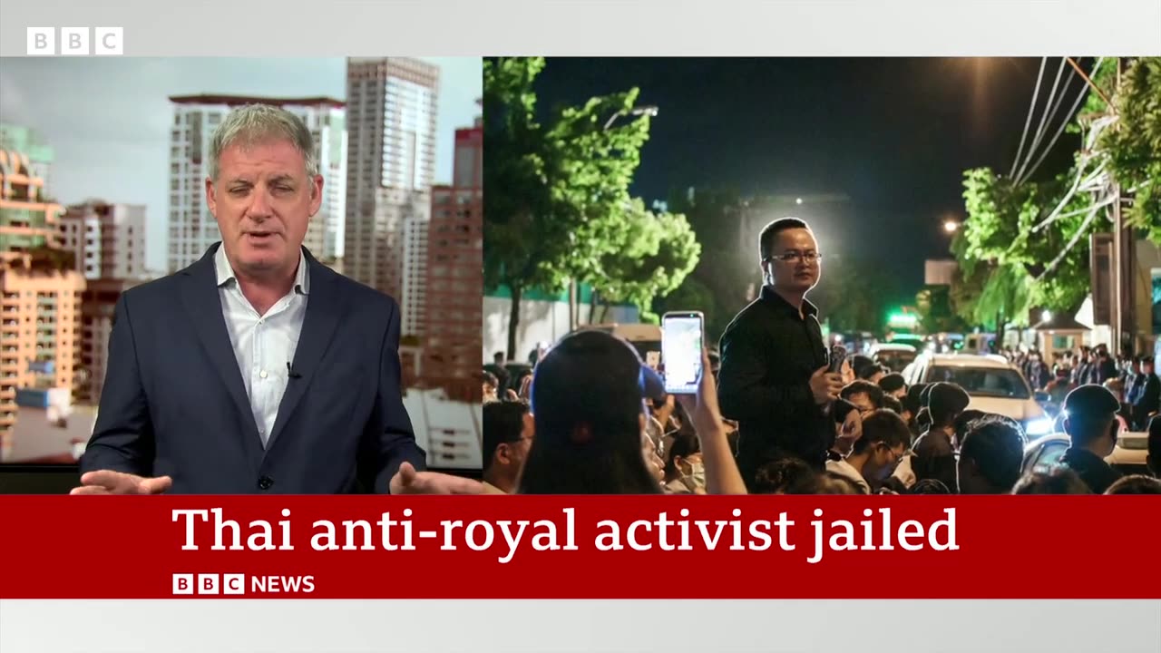 Thai anti-royal activist jailed for insulting the monarchy - BBC News