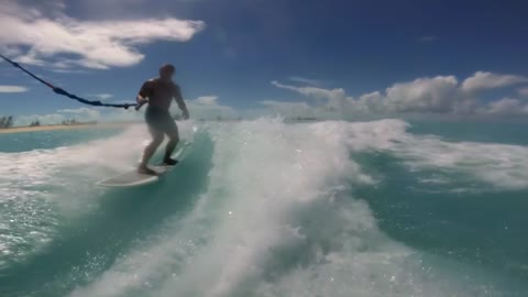 Jojo the Dolphin WakeSurfing