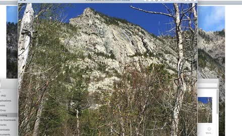 Rock climbing on the Crandell slabs in Waterton