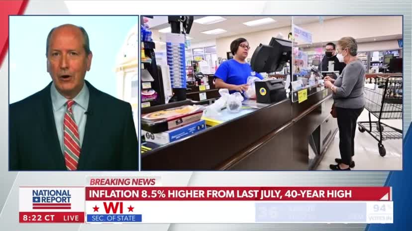 Newsmax National Report - Dan Bishop: Inflation Reaches 40 Year High