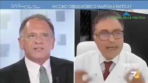 La7 - Un medico spiega perché la III dose è inutile. Alessandro Cecchi Paone e Myrta Merlino non nascondono la loro delusione a causa delle "ulteriori mancate inoculazioni".😉