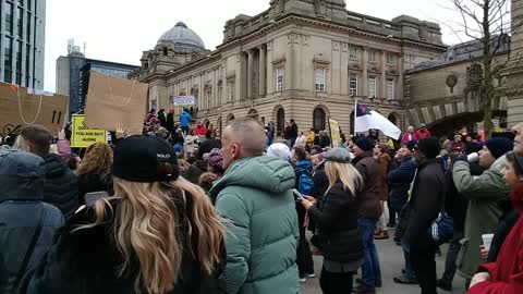 Birmingham Anti Vaccine Mandate Protest Jan 22 6