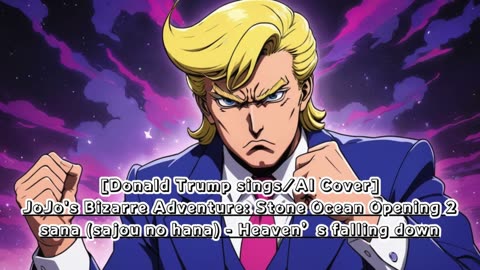 [Donald Trump sings/AI Cover] JoJo'sBizarreAdventure: STONE OCEAN OP 2 sana - Heaven's falling down