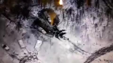 Air strike on Russian command post Kyiv Region