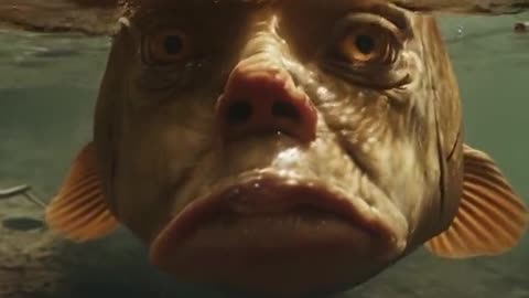 Beberapa ikan yang mirip sama manusia 😱😱