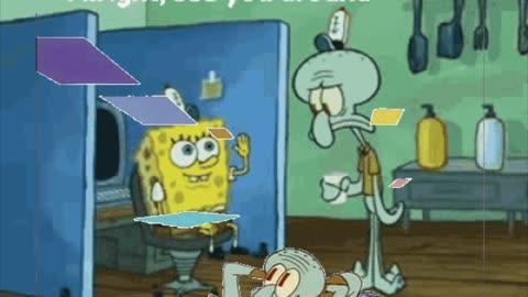 Squidward Is Playing With Tiles In The Office ☕️