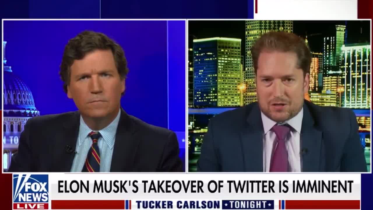 Tucker and guest talk about Twitter and free speech