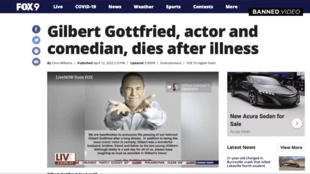 Comedian Gilbert Gottfried Dies Five Months After Revealing Being Fully Vaxxed And Boosted