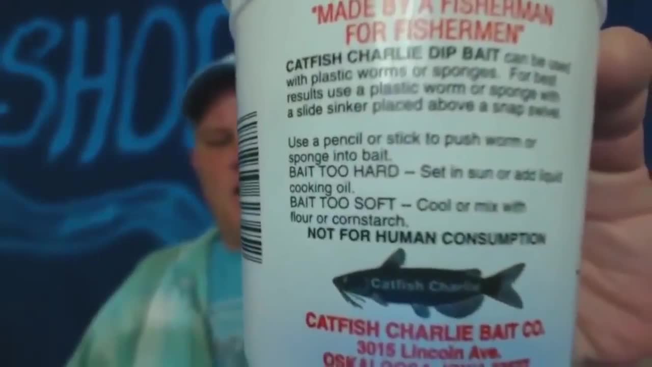 ShoeNice tries to eat Catfish Stinkbait !