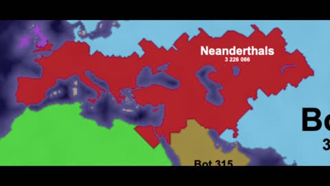 Distributions of Human Species Remade in Territorial.io
