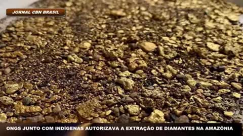 Extração ilegal de pedras preciosas