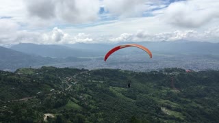 parashute riding in pokhara Nepal