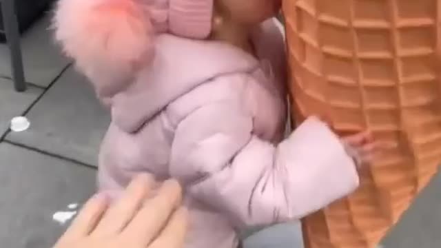 The poor baby thought it was real