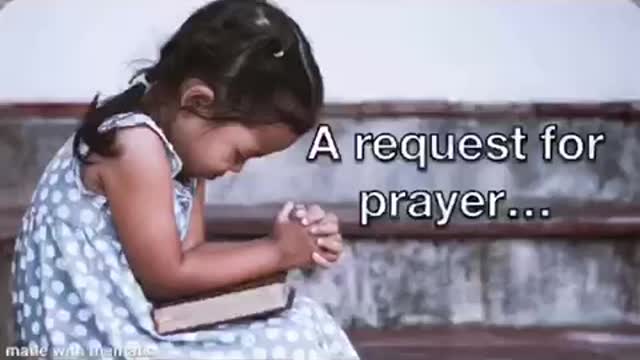 Prayer request and channel update.