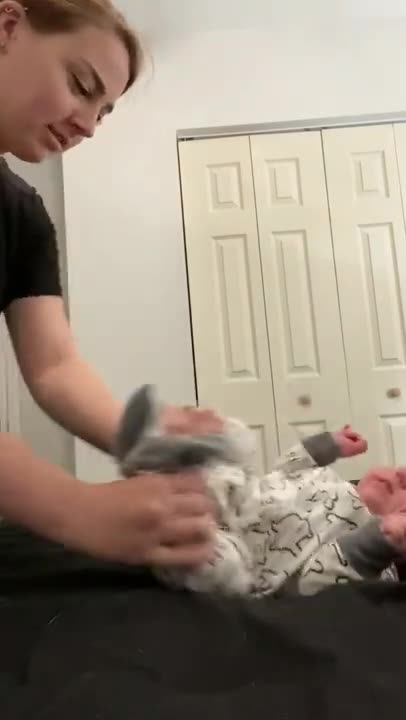 Funny Baby Playing With Water - Baby Outdoor Video